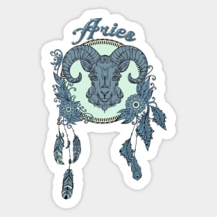 Zodiac sings aries Sticker